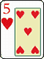 {#Five of hearts}